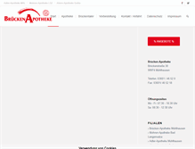 Tablet Screenshot of brueckenapotheke-mhl.de